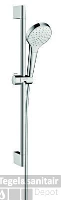 Hansgrohe Croma Select S Glijstangset 65 Cm. 1jet Wit-chroom