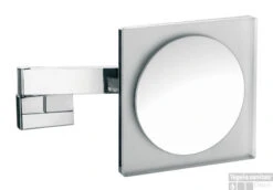Thuis Badkamer 17 Emco Asis Scheerspiegel Vierkant 22cm.led Verlichting X3 Chroom