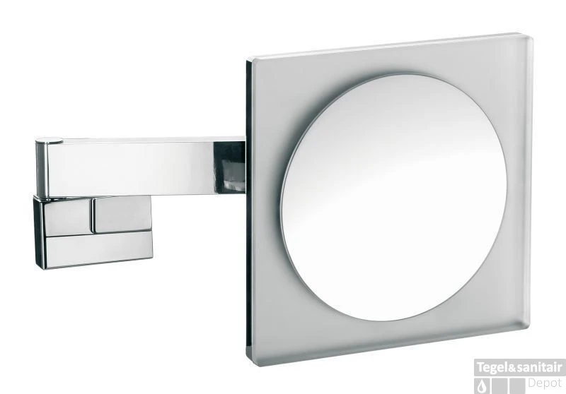 Emco Asis Scheerspiegel Vierkant 22cm.led Verlichting X3 Chroom 1 Emco Asis Scheerspiegel Vierkant 22cm.led Verlichting X3 Chroom