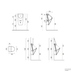 Urinoir Sapho Sand 31x65x34.5 Cm Incl. Dekselgaten ExtraGlaze Keramiek Wit -Thuis Badkamer 909811 urinoir sapho sand 31x65x34.5 cm incl. dekselgaten extraglaze keramiek wit tech