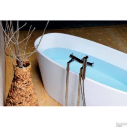 Vrijstaand Bad Sapho Tess Gegoten Marmer 157x70x67 Cm Wit -Thuis Badkamer 99613 vrijstaand bad sapho tess marmer 157x70x67 cm wit 3