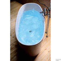 Vrijstaand Bad Sapho Tess Gegoten Marmer 157x70x67 Cm Wit -Thuis Badkamer 99613 vrijstaand bad sapho tess marmer 157x70x67 cm wit 5