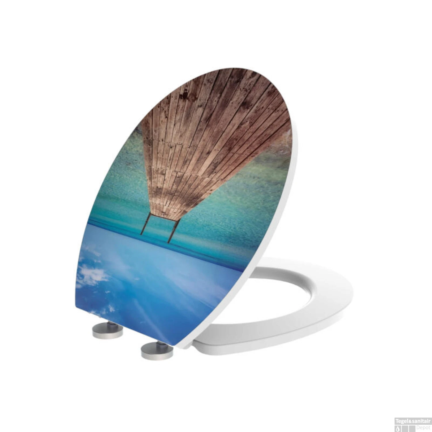 Allibert Toiletzitting Noumea Decor 1 Allibert Toiletzitting Noumea Decor