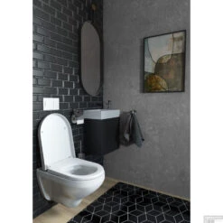 Allibert Toiletzitting Steel Glans Wit -Thuis Badkamer allibert toiletzitting steel glans wit sfeer1