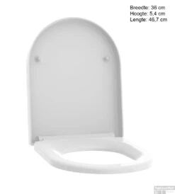 Allibert Toiletzitting Steel Glans Wit -Thuis Badkamer allibert toiletzitting steel glans wit tec