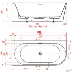 Ligbad Arcqua Santo Back To Wall 178x80 Acryl Glans Wit Links 7 Ligbad Arcqua Santo Back To Wall 178x80 Acryl Glans Wit Links -Thuis Badkamer bad108778 santo back to wall ligbad 178x80 acryl glans wit links tech
