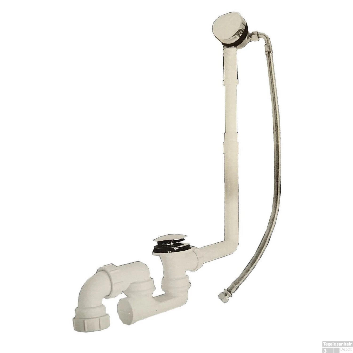 Luxe Badafvoer- En Vulcombinatie Xenz Geborsteld Grafiet 1 Luxe Badafvoer- En Vulcombinatie Xenz Geborsteld Grafiet