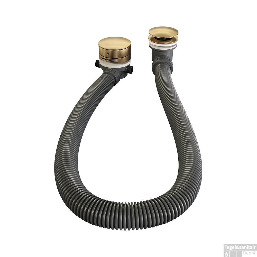 Badafvoer Met Overloop Badvulcombinatie Brauer Gold Edition Geborsteld Goud