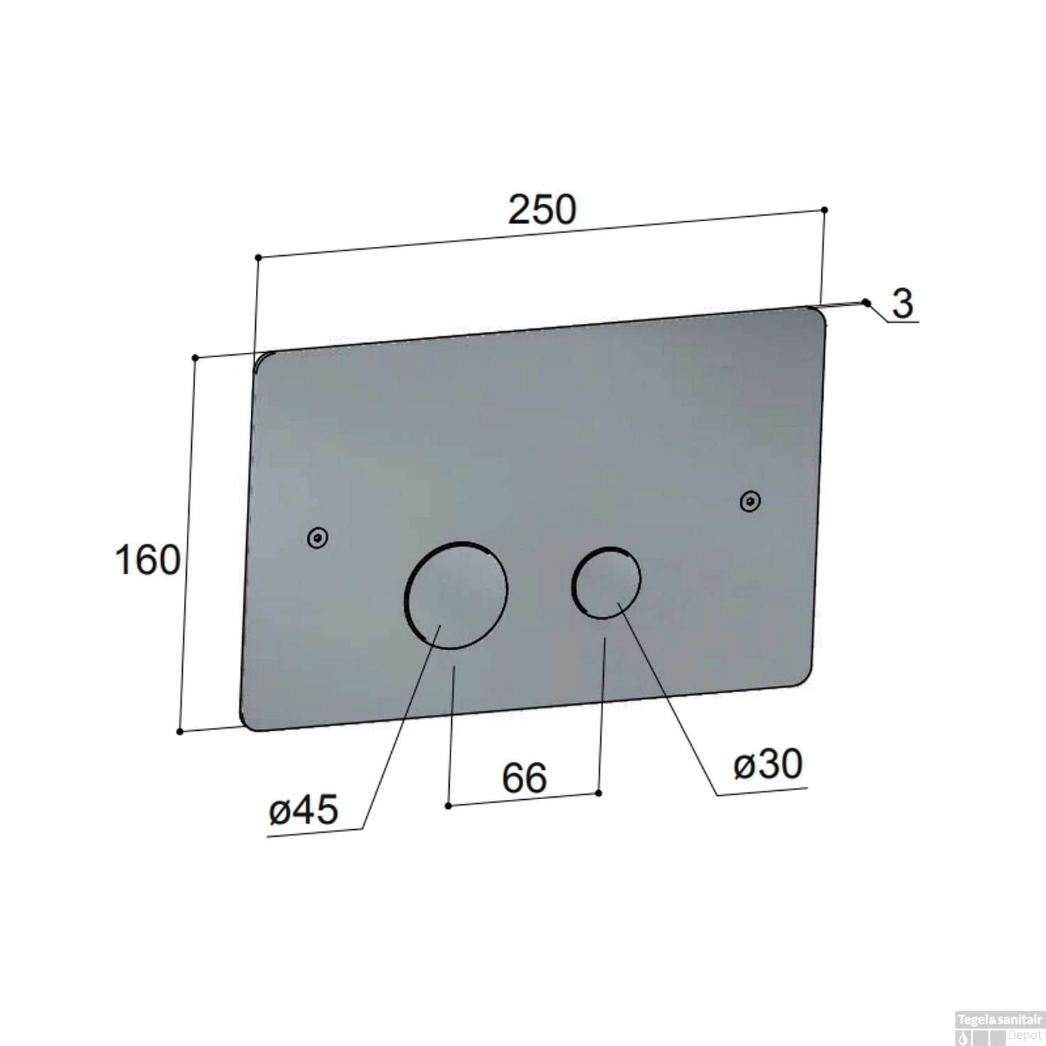 Bedieningspaneel Hotbath Archie T.b.v. UP320 En UP720 Geborsteld Messing PVD 2 Bedieningspaneel Hotbath Archie T.b.v. UP320 En UP720 Geborsteld Messing PVD - Afbeelding 2