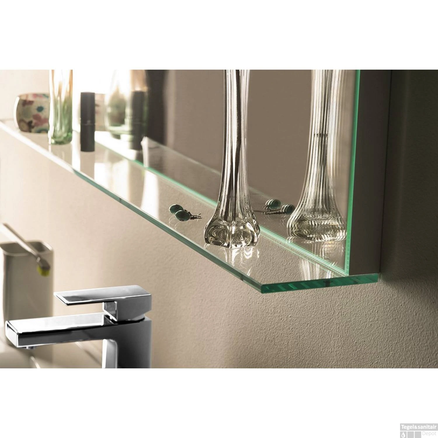 Badkamerspiegel Sapho Breto 80x60.8 Cm LED-Verlichting Incl. Planchet 9 Badkamerspiegel Sapho Breto 80x60.8 Cm LED-Verlichting Incl. Planchet - Afbeelding 9