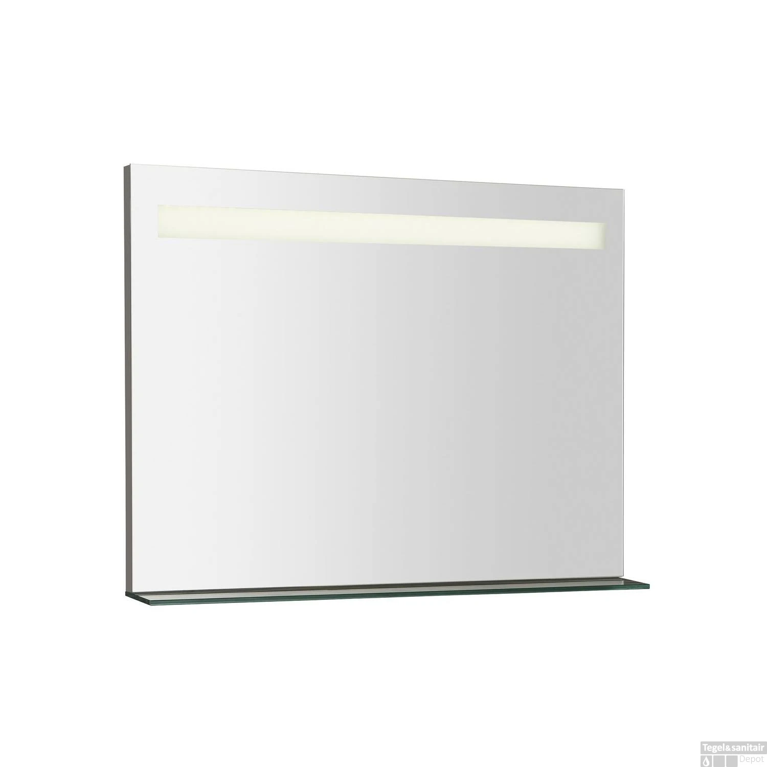 Badkamerspiegel Sapho Breto 80x60.8 Cm LED-Verlichting Incl. Planchet 1 Badkamerspiegel Sapho Breto 80x60.8 Cm LED-Verlichting Incl. Planchet