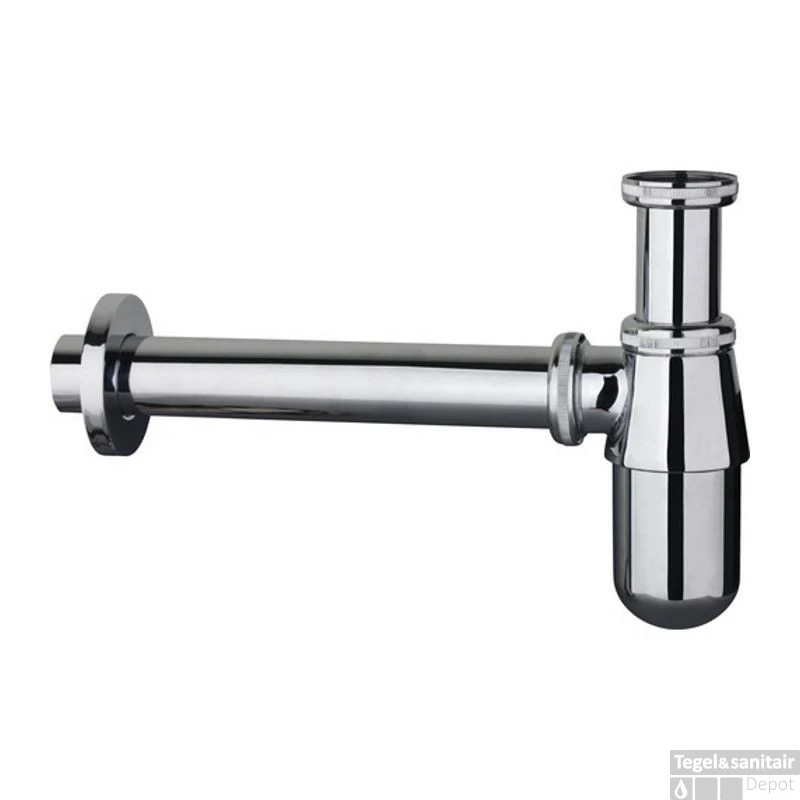 BWS Bekersifon Chroom Rond Inclusief Muurbuis En Rozet 5/4 X 32mm 7 BWS Bekersifon Chroom Rond Inclusief Muurbuis En Rozet 5/4 X 32mm - Afbeelding 7