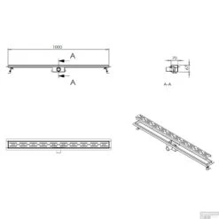 BWS Douchegoot Flens Met Uitneembaar Sifon 100x7x6.7cm RVS Mat Zwart 5 BWS Douchegoot Flens Met Uitneembaar Sifon 100x7x6.7cm RVS Mat Zwart -Thuis Badkamer bws douchegoot flens met uitneembaar sifon 100x7x6.7cm rvs mat zwart tech