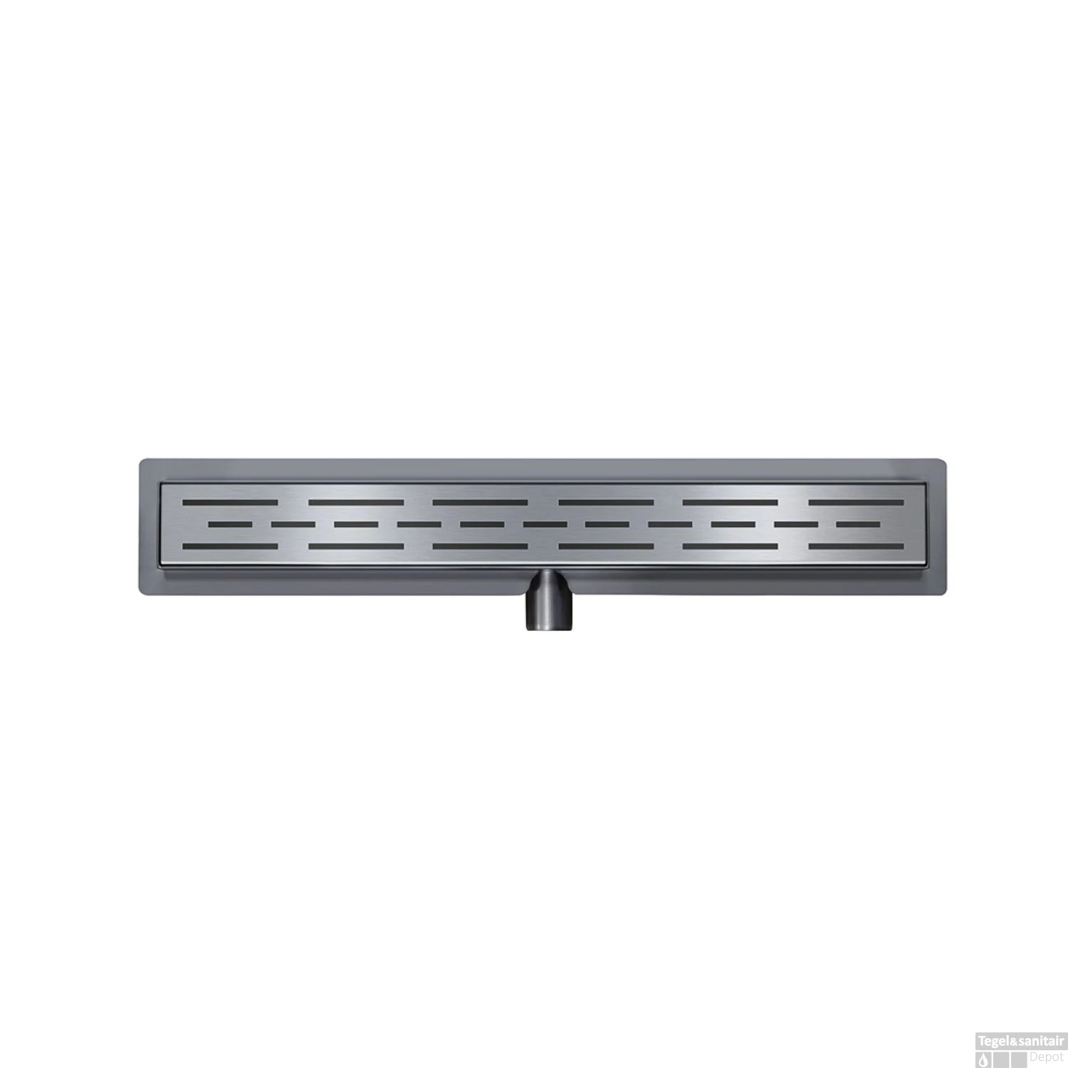 BWS Douchegoot Flens Met Uitneembare Haarfilter 70x7x6.7 Cm Gunmetal