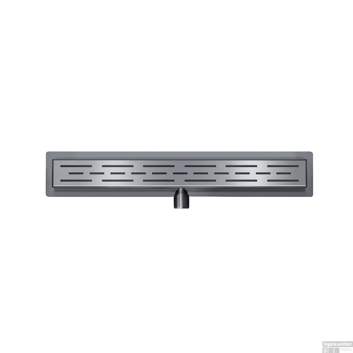 BWS Douchegoot Flens Met Uitneembare Haarfilter 90x7x6.7 Cm Gunmetal - Afbeelding 2