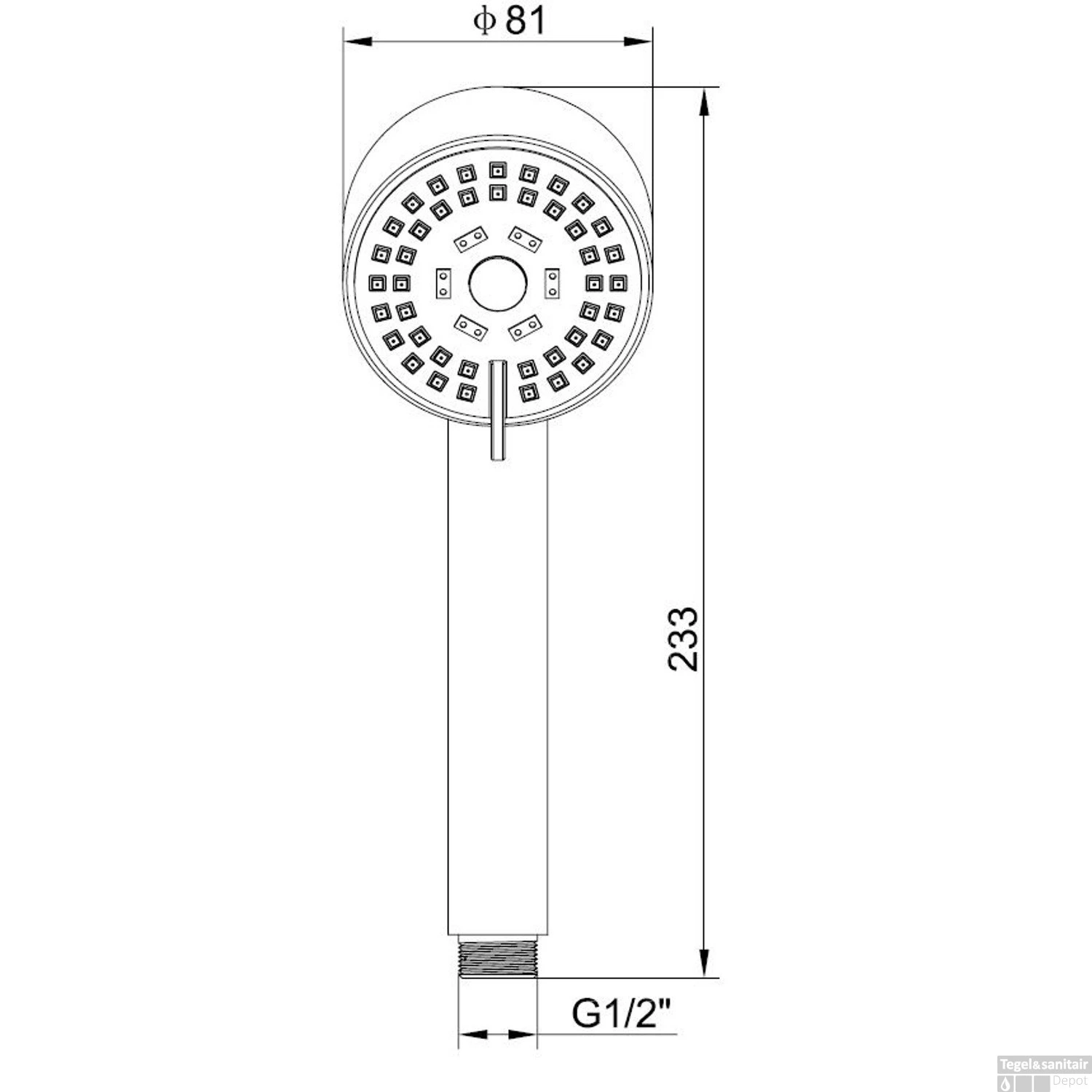 BWS Handdouche Chepri Verstelbare Chroom 2 BWS Handdouche Chepri Verstelbare Chroom - Afbeelding 2