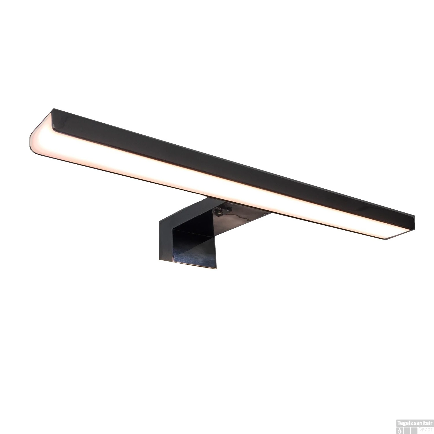 LED Spiegellamp Boss & Wessing 30cm 230V 5W 4000K Mat Zwart 1 LED Spiegellamp Boss & Wessing 30cm 230V 5W 4000K Mat Zwart