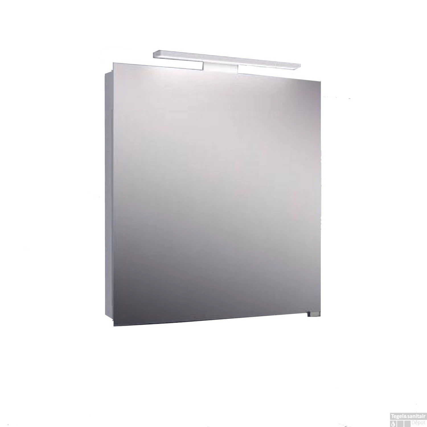 BWS LED Spiegelkast Luxe Aluminium 60x60x14 Cm 2 BWS LED Spiegelkast Luxe Aluminium 60x60x14 Cm - Afbeelding 2