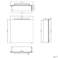 BWS LED Spiegelkast Luxe Aluminium 60x60x14 Cm 5 BWS LED Spiegelkast Luxe Aluminium 60x60x14 Cm -Thuis Badkamer bws led spiegelkast luxe aluminium 60x60x14 cm tech
