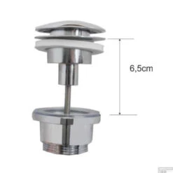 BWS Luxe Clickwaste 5/4 Laag Model Chroom -Thuis Badkamer bws luxe clickwaste 5 4 laag model chroom bws4010.33