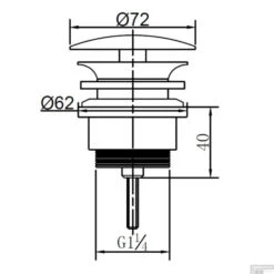 BWS Luxe Vaste Waste Niet Afsluitbaar 5/4 Verstelbaar RVS 5 BWS Luxe Vaste Waste Niet Afsluitbaar 5/4 Verstelbaar RVS -Thuis Badkamer bws luxe vaste waste niet afsluitbaar 5 4 verstelbaar chroom tech 1