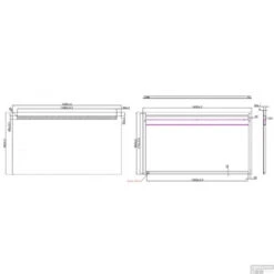 BWS LED Spiegel Liga Met Lichtschakelaar 140x80x3.1 Cm (incl Bevestigingsmateriaal) -Thuis Badkamer bws spiegel tigris met led verlichting 140x80 tech