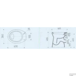 BWS Toiletpot Staand Verhoogd 6 PK Wit -Thuis Badkamer bws toiletpot staand verhoogd 6 pk wit tech 1