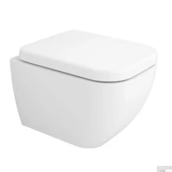 BWS Wandcloset Luna Verkort 47cm Soft Close Inclusief Zitting Wit