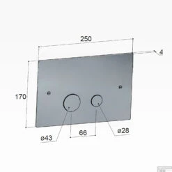 Bedieningspaneel Hotbath Cobber T.b.v. Geberit UP320 Geborsteld Koper -Thuis Badkamer cba320bc bedieningspaneel hotbath cobber t.b.v. geberit up320 geborsteld koper tech