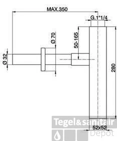 Cisal Cubic Designsifon ZA004080 3 Cisal Cubic Designsifon ZA004080 - Afbeelding 3