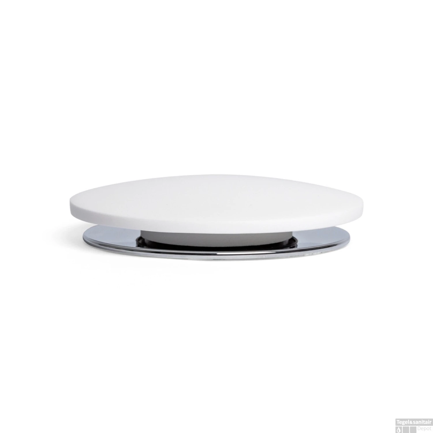 Clickwaste Ideavit Afvoerplug Aansluiting 5/4 Vlak Solid Surface Chroom Wit 2 Clickwaste Ideavit Afvoerplug Aansluiting 5/4 Vlak Solid Surface Chroom Wit - Afbeelding 2