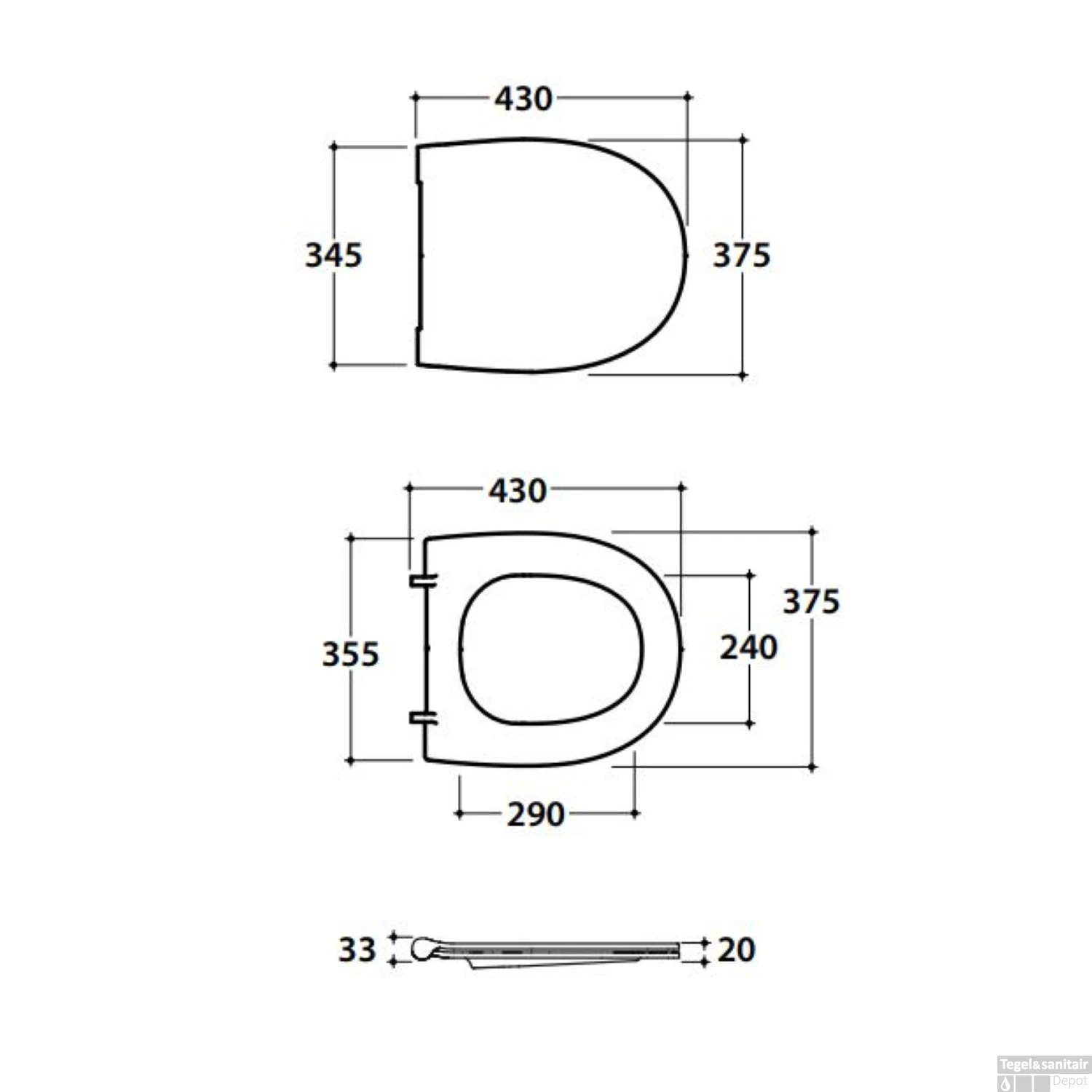 Closetzitting Globo 4 ALL Soft Close Wit (tbv GLMDS04.BI) 3 Closetzitting Globo 4 ALL Soft Close Wit (tbv GLMDS04.BI) - Afbeelding 3