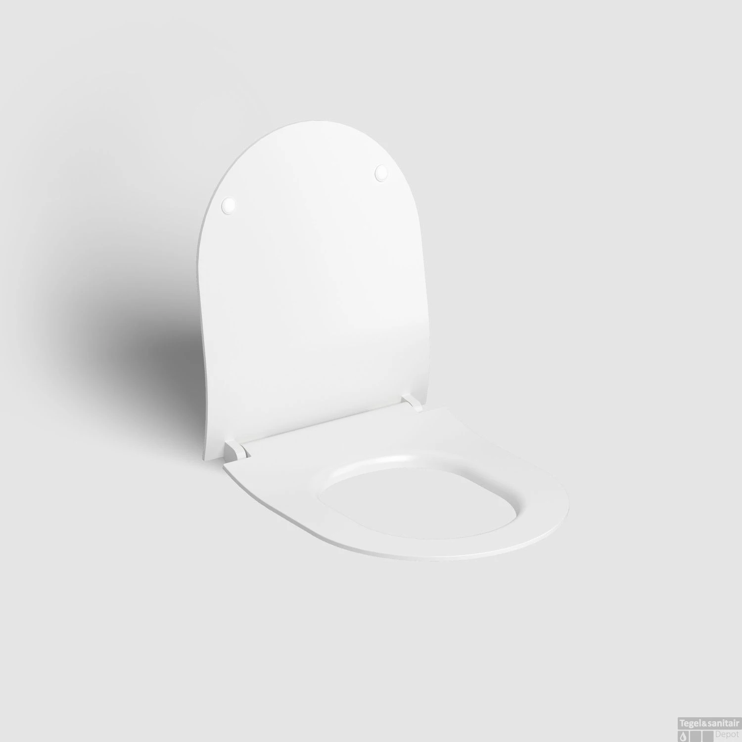 Clou Hammock Dunne Zitting En Deksel Met Soft Closing Systeem En Quick Release Systeem Mat Wit