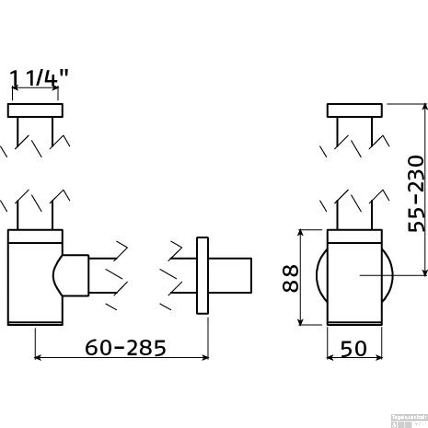 Clou InBe Designsifon Type 2 Rond Chroom 2 Clou InBe Designsifon Type 2 Rond Chroom - Afbeelding 2