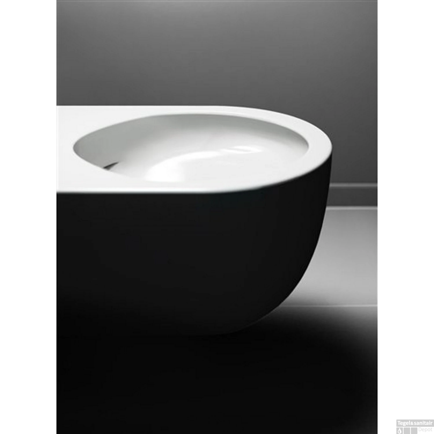 Wandtoilet Clou Hammock 49cm Randloos Keramiek Glans Wit (Inclusief Zitting Met Deksel) - Afbeelding 4