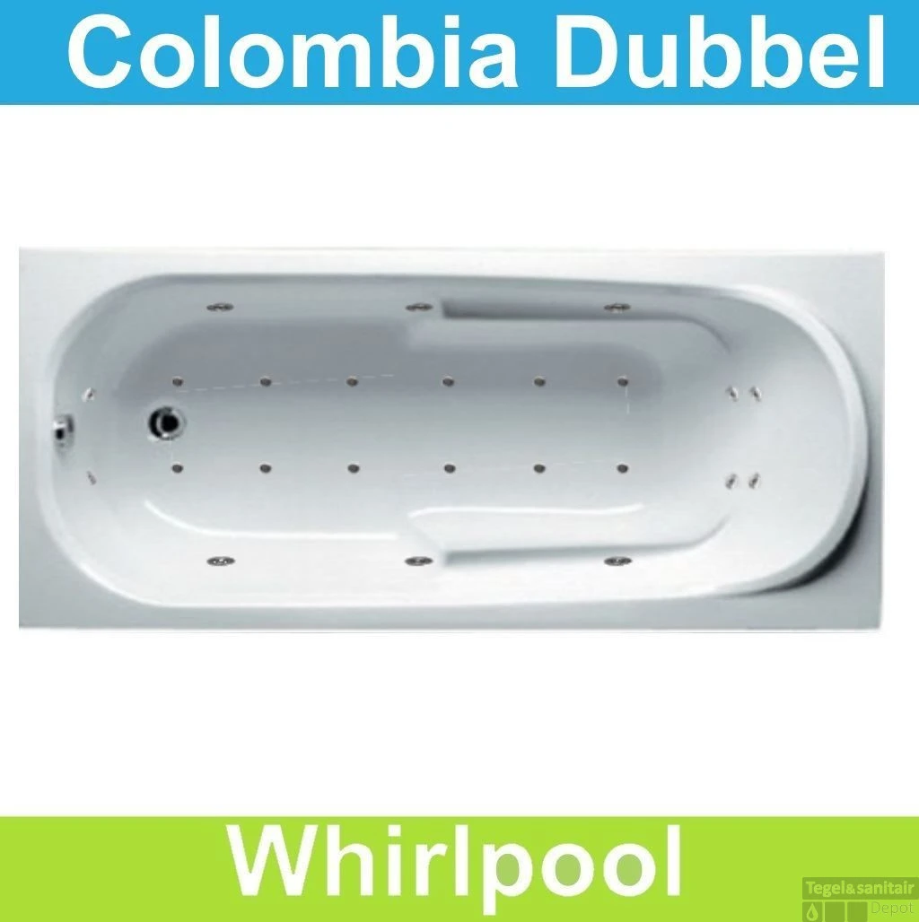 Ligbad Riho Colombia 160 X 75 Cm Whirlpool Dubbel Systeem 1 Ligbad Riho Colombia 160 X 75 Cm Whirlpool Dubbel Systeem