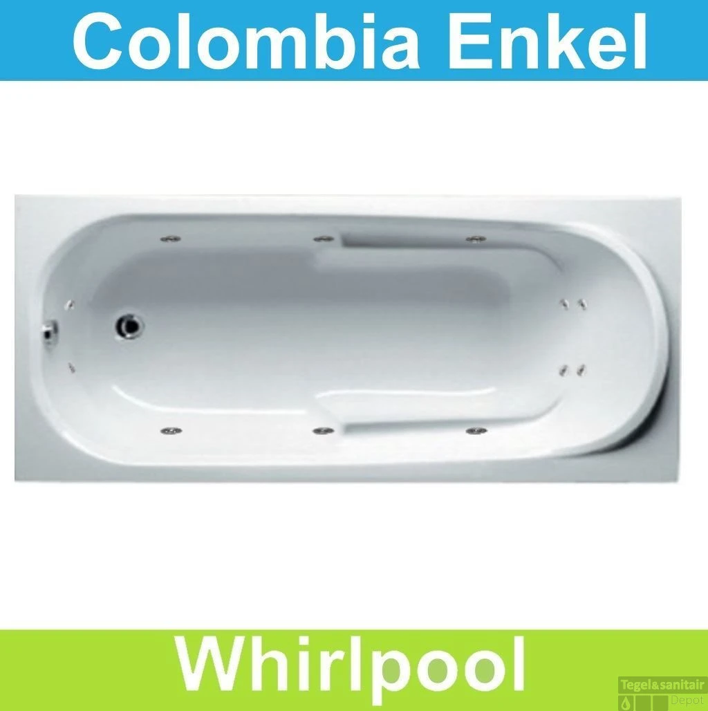 Ligbad Riho Colombia 160 X 75 Cm Whirlpool Enkel Systeem 1 Ligbad Riho Colombia 160 X 75 Cm Whirlpool Enkel Systeem