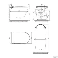 Douche WC Boss & Wessing Comfort Met Afstandsbediening Wit -Thuis Badkamer douche wc boss wessing comfort met afstandsbediening wit tech