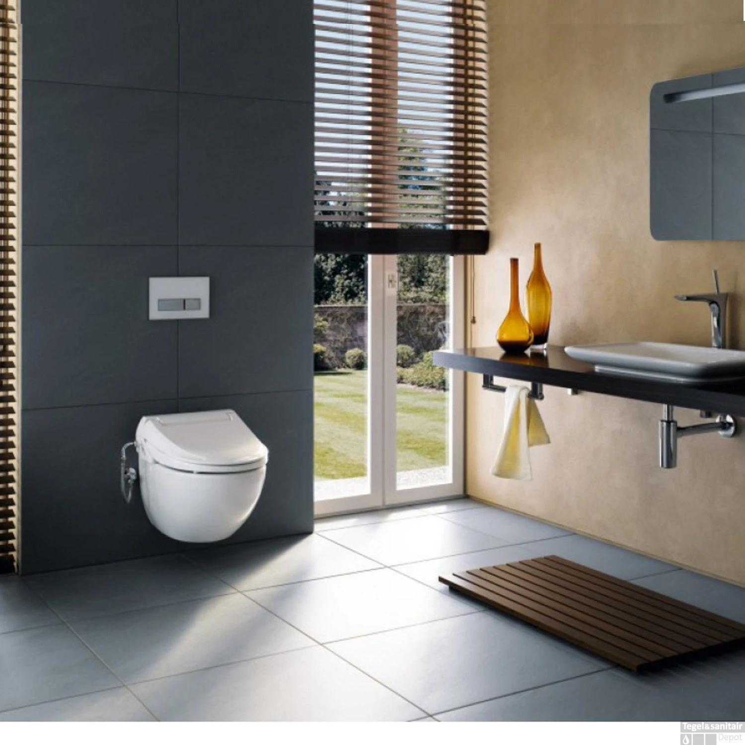 Douche Wc Geberit Aquaclean 4000 Met Closet Model 1 Compleet Wit - Afbeelding 3