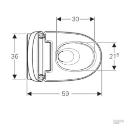 Douche WC Geberit AquaClean Mera Classic Met Geurafzuiging Warme Luchtdroging En Ladydouche Met Softclose En Deksel Wit 7 Douche WC Geberit AquaClean Mera Classic Met Geurafzuiging Warme Luchtdroging En Ladydouche Met Softclose En Deksel Wit -Thuis Badkamer douche wc geberit mera classic alpien wit 146200211 tech1