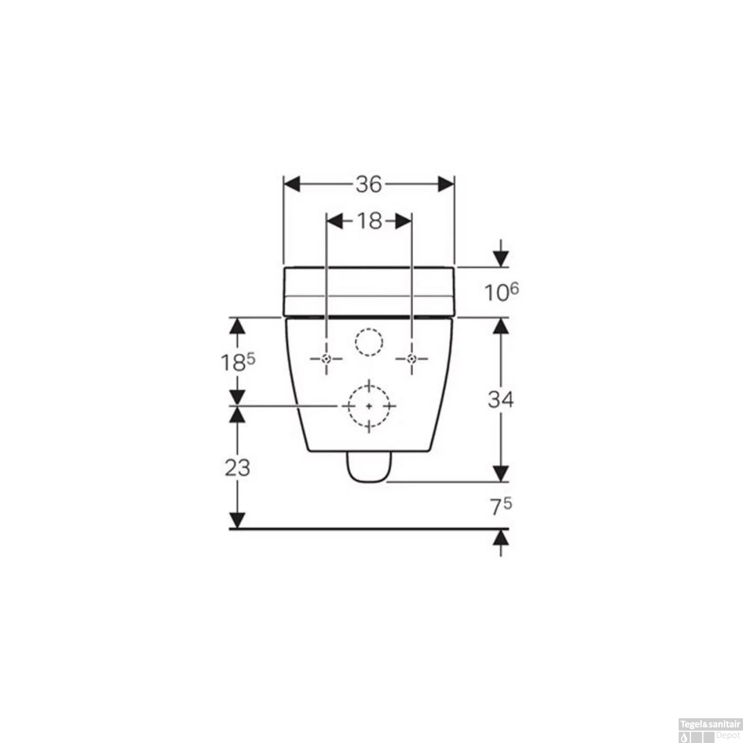 Douche WC Geberit AquaClean Tuma Comfort Compleet Rimfree Geborsteld RVS 7 Douche WC Geberit AquaClean Tuma Comfort Compleet Rimfree Geborsteld RVS - Afbeelding 7