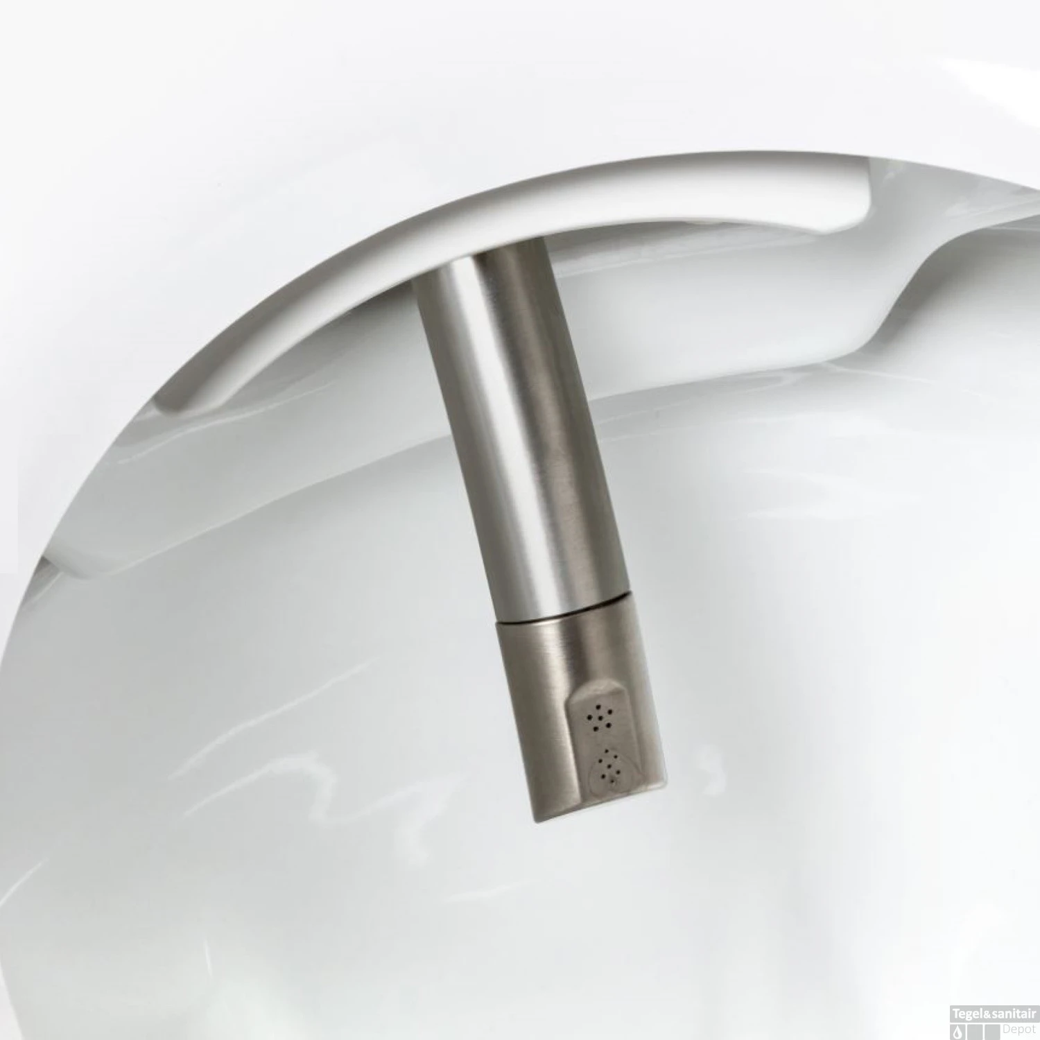 Douche WC RapoWash Basic Met Bidetspoeler En Afstandsbediening Rimless Wit 4 Douche WC RapoWash Basic Met Bidetspoeler En Afstandsbediening Rimless Wit - Afbeelding 4