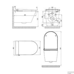 Douche WC Wiesbaden Vesta-Comfort Randloos Wandcloset Wit 9 Douche WC Wiesbaden Vesta-Comfort Randloos Wandcloset Wit -Thuis Badkamer douche wc wiesbaden vesta comfort randloos wandcloset wit tech