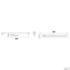 Douchegoot Boss & Wessing Colorato 80 Cm RVS Mat Zwart -Thuis Badkamer douchegoot boss wessing lusso 80 cm rvs mat zwart tech