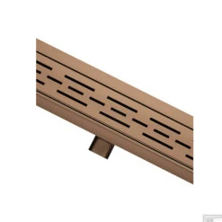 Douchegoot Wiesbaden Met Flens 100x7cm 6.7cm Diep Geborsteld Koper -Thuis Badkamer douchegoot wiesbaden met flens 70x7cm 6.7cm diep geborsteld koper shop 4 3