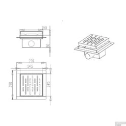 Doucheput Best Design N-Square Met Flens 15x15x7.7cm RVS -Thuis Badkamer doucheput best design n square met flens 15x15x7.7cm rvs 3803175 tech