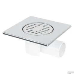 Doucheput Differnz Basic 150x150mm Zijuitlaat 49mm