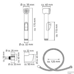 Doucheslang Met Handdouche Voor Wastafelkraan Boss & Wessing Ludo Chroom -Thuis Badkamer doucheslang met handdouche voor wastafelkraan boss wessing ridder lyon chroom tech