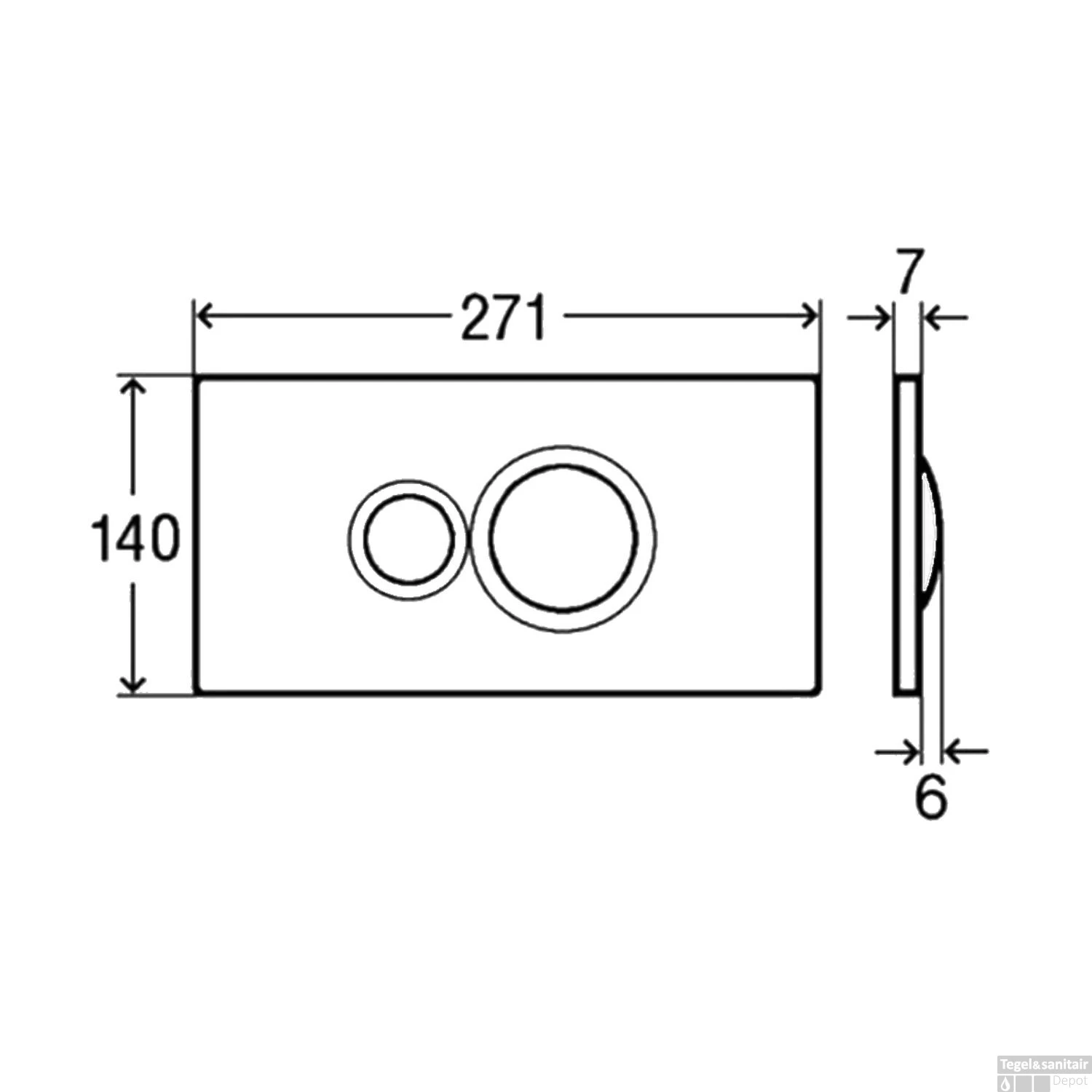 Viega EcoPlus Toiletset Set01 B&W Basic Smart Met Visign For Style 10 Drukplaat 2 Viega EcoPlus Toiletset Set01 B&W Basic Smart Met Visign For Style 10 Drukplaat - Afbeelding 2