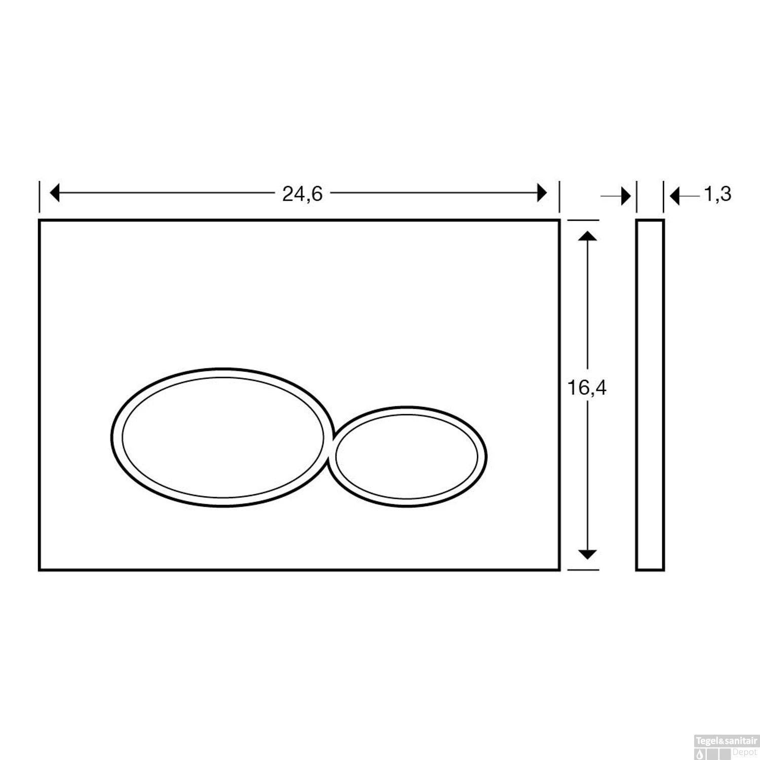 Geberit UP320 Toiletset Compleet | Inbouwreservoir | Wandcloset Wiesbaden Vesta Randloos 52cm | Set24 Met Drukplaat 3 Geberit UP320 Toiletset Compleet | Inbouwreservoir | Wandcloset Wiesbaden Vesta Randloos 52cm | Set24 Met Drukplaat - Afbeelding 3